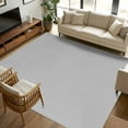 thumbnail image 3 of Grey Area Rugs 8x10 for Living Room, Farmhouse Solid Gray Color Modern Art Non Slip Washable Rug Runner, Low Pile Indoor Floor Carpet Mat Bathroom Rugs for Bedroom, Kids Room, 3 of 9