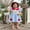 Sky Blue, variant on Kids Girls Back to School Dress Apple Pencil School Bus Embroidery Doll Collar Short Sleeve Dress Toddler Summer Casual Dress