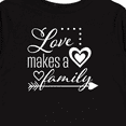 thumbnail image 4 of Inktastic Love Makes a Family- hearts and arrow Boys or Girls Long Sleeve Toddler T-Shirt, 4 of 5