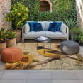 thumbnail image 2 of Sunflower Birds Outdoor Rug for Patio/Deck/Porch, Non-Slip Large Area Rug 5 x 8 Ft, Vintage Farmhouse Botanical Indoor Outdoor Rugs Washable Area Rugs, Reversible Camping Rug Carpet Runner, 2 of 8