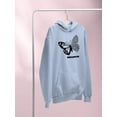 thumbnail image 3 of Butterfly W Leopard Print Hoodie Women -Image by Shutterstock, Female Large, 3 of 4