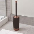 thumbnail image 2 of iDesign York Metal Toilet Bowl Brush and Holder Set-Two-Tone Bronze, 2 of 2