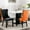 Black PU, variant on Modern Elegant Dining Chairs ( Of 2), White And Black, Solid Wood Frame, Pu Velvet Upholstery, Handmade Details, Luxury Cushion High Chairs, Legs, Pull-ups, 2 Pcs, + Sw2101wb