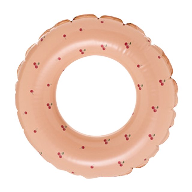 Natación círculo flotante piscina playa anillos inflables para niños (80 cereza)