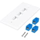 thumbnail image 5 of 1 Paquete de Placa de Pared Ethernet de 3 Puertos, Placa de Pared RJ45 con Inserto de Acoplador en LíNea RJ45, Placa de Pared con Conector Cat6, 5 of 5