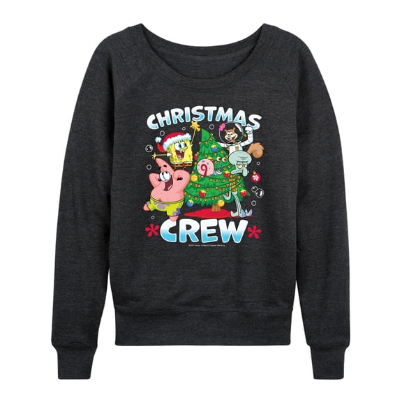 SpongeBob SquarePants - Christmas Crew - Women's Lightweight French Terry Long Sleeve Shirt