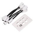 thumbnail image 1 of Panel de pared con cable NikouMX interfaz multimedia HD Tapa de salida con cable, 1 of 8