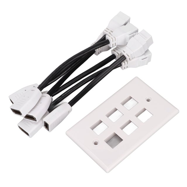Panel de pared con cable NikouMX interfaz multimedia HD Tapa de salida con cable