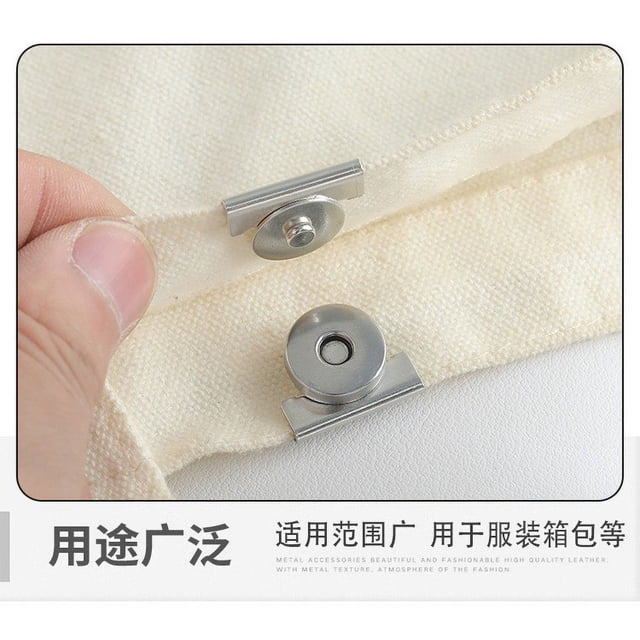 Snaps for Sewing,Snap Button Kit Magnetic Snaps Purse Magnetic Bag Fastener Clasp Magnetic Button Replacement Kit for Sewing Magnet Clasp Strong Magnet Clasp Buttons for Sewing