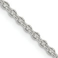 thumbnail image 1 of Sterling Silver 2.25mm Cable Chain (26 X 2.25) Made In India qcl060-26, 1 of 5
