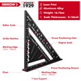thumbnail image 3 of Arrow Aluminum Alloy Carpenter Square Set, 2PCS 7-Inch Rafter Square Layout Tools, Woodworking Triangle Rulers for Carpentry and Craftsmen, 3 of 5