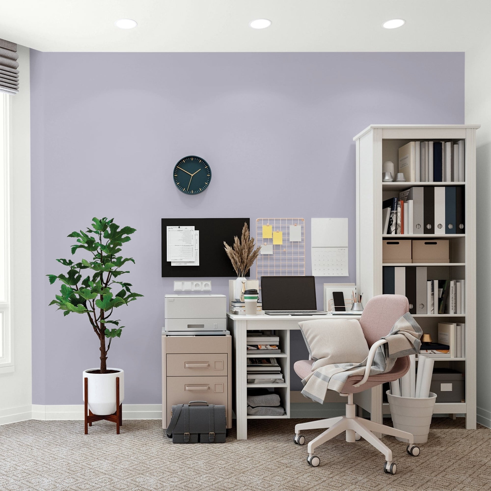 Glidden Fundamentals Silverberry / Purple, Flat Interior Paint, 1 Quart