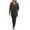 Black, variant on Women's 3 Piece Solid Color Casual Set, Comfort Cardigan Slim Fit T-Shirt High Waist Drawstring Pants, Spring Fall Outfit, Everyday Lounge Wear Set Black L