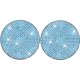thumbnail image 1 of 2 piezas de posavasos de cristal reutilizables para bricolaje, con perforaciones, para decoración del hogar y la mesa FLhrweasw Nuevo, 1 of 9