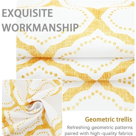 Driftaway Geo Trellis Room Darkening Grommet Unlined Window Curtains, Set Of Two Panels, Each 52ÂX84Â (Gray)