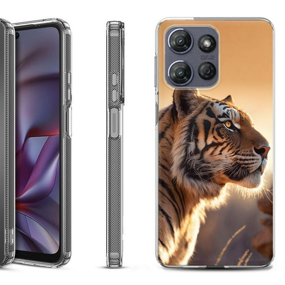 Shockproof Protective Phone Case for Motorola Moto G 5G 2025, by OneToughShield - Tiger