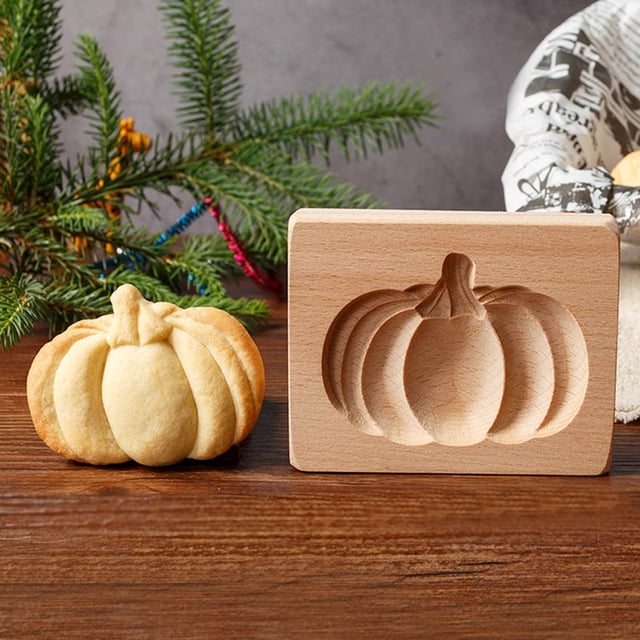 Hbdhejl Wood Cookie Model Model Festival Hand Pressure Model With Christmas Pattern Eco Baking Decoration Tools For Chocolate Pumpkin Pie Cookie