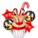 thumbnail image 3 of Globos navideños inflables 2025 de pie, Papá Noel, muñeco de nieve, juego de globos de papel de aluminio, suministros de decoración, decoración de Año Nuevo, 3 of 5