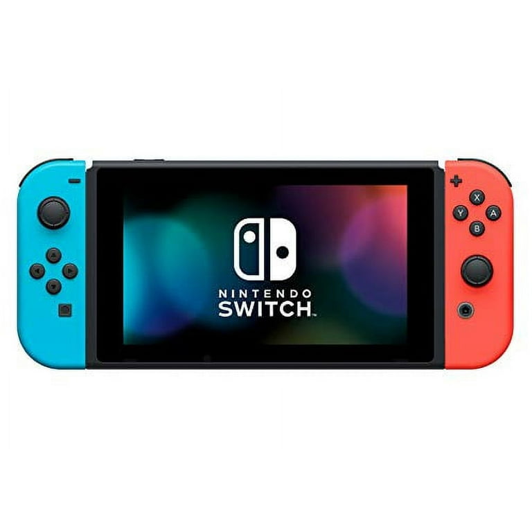  Nintendo Switch with Neon Blue and Neon Red Joy-Con + New Super  Mario Bros. U Deluxe (Full Game Download) - Switch Console : Videojuegos