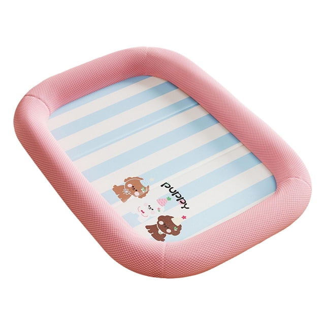 Almohadilla para mascotas, cojín autorefrescante de verano, lavable, nido para cachorros y gatitos, para gatos y perros pequeños, para Rosa