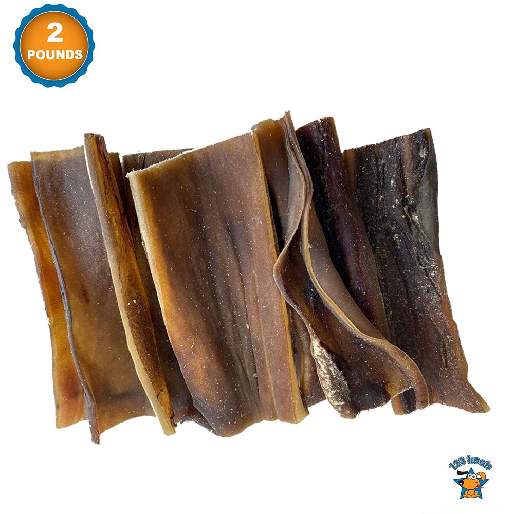 Beef Head Skin (2 pounds) Chips chews for dogs by 123Treats Walmart