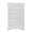 White, variant on Global Furniture USA Pompei Wooden Gray 5-Drawer Chest with Crystal Knob