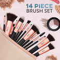 thumbnail image 4 of Luxe Makeup 14-Piece Brush Set with Brush Cleaning Solution, 4 of 7