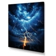 thumbnail image 2 of Designart "Dancing with Electric Lightning I" Landscape & Nature Wall Art Living Room, 2 of 5