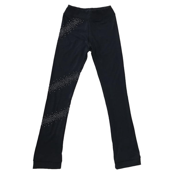 Soidarity Mallas de patinaje Crystal Sparkling Pants Leggings de patinaje artístico Star140 Ropa Deportiva, Zapatos Estrella 155 cm
