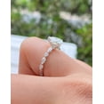 thumbnail image 2 of solitaire jewels 2CT Pear Moissanite Hidden Halo Engagement Ring For Women, 18K Rose Gold, 2 of 4