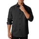 thumbnail image 2 of Ceisia Men's Casual Solid Color Long Sleeve Button-Down Shirt Black XL Gifts, 2 of 9