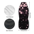 thumbnail image 6 of Uourmeti Car Seat Cover Anti-Fade Polyester, Compatible with Auto Interior, Fit for Vehicle Cars, Pink Floral Sparkle Print, 6 of 6