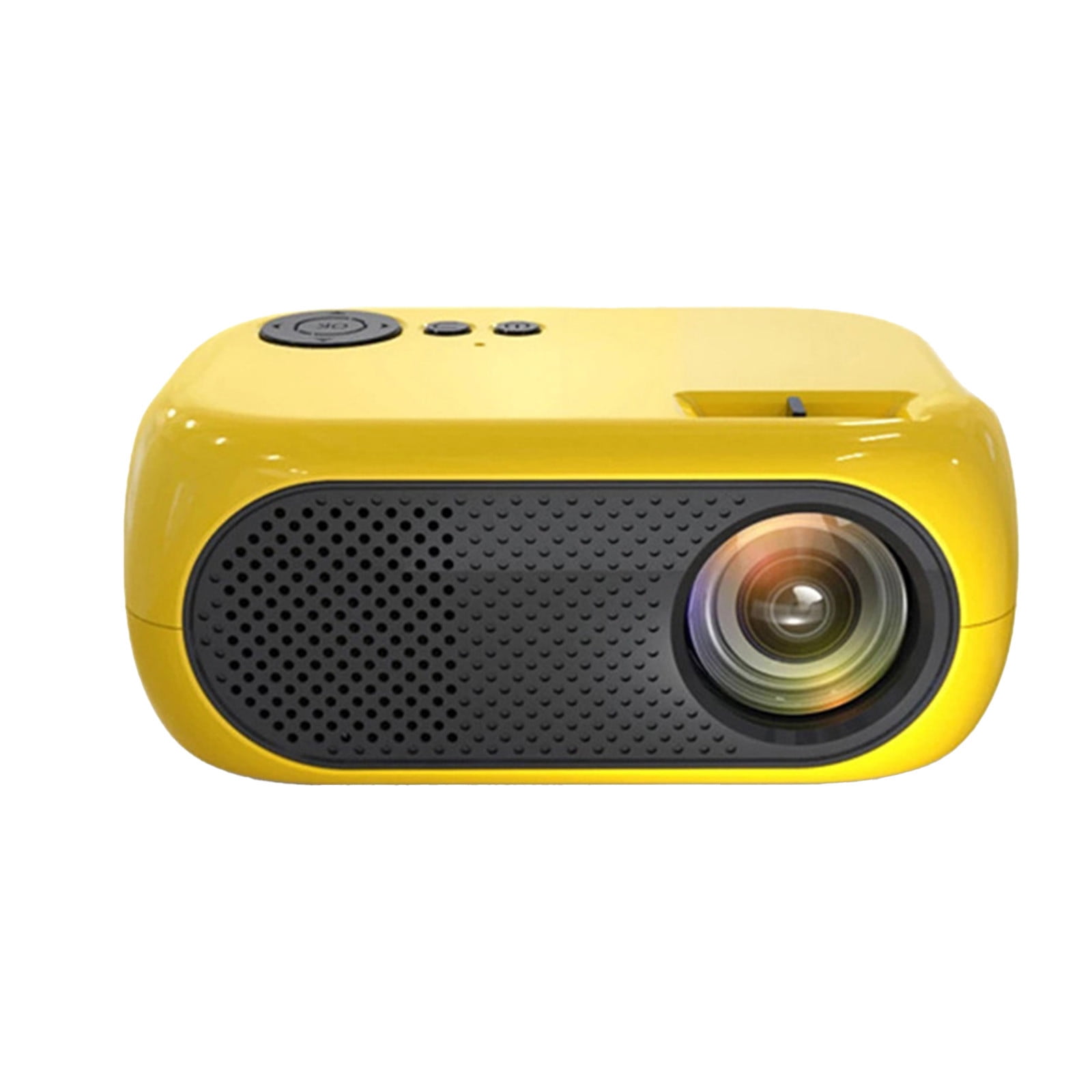 Nkmbld Smart Projector with WiFi and Bluetooth, Household Portable Mini Projector Supports 1080P Synchronize Smartphone Screen by WiFi/USB Cable for Home Entertainment