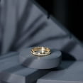 thumbnail image 5 of Rosec Jewels Lab Created Diamond Band Ring for Men (EF-VS Quality) - Channel Set Wedding Wide Band, 18K Yellow Gold, US 9.50, 5 of 8