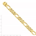 thumbnail image 5 of 14K Yellow Gold 13.9mm Hand-polished Figaro Link Bracelet, 5 of 5