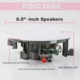 thumbnail image 4 of Pyle PDIC1666 - 6.5" In-Wall / In-Ceiling Speakers, 2-Way Flush Mount Home Speaker Pair, 200 Watt, 4 of 5