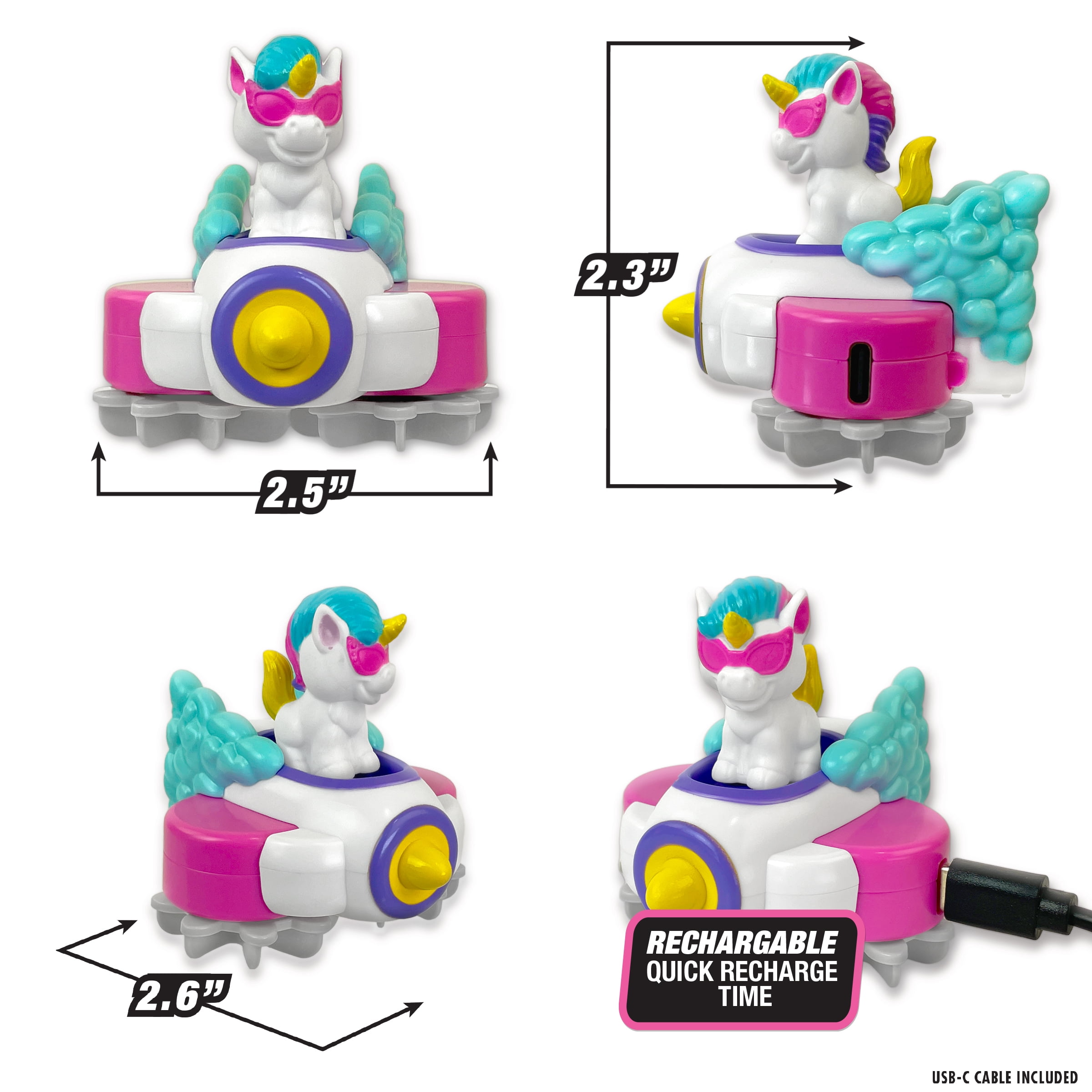 Slime Riders - Slime Toy Race Track Builder with Motorized Rechargeable Car - Sparkles The Unicorn