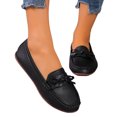 thumbnail image 3 of Sngxgn Women's Shoes Comfy Fashion Slip on Work Flats Casual Walking Shoes(Black,37), 3 of 8