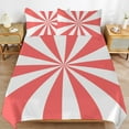 thumbnail image 6 of 3 Pcs Soft Bedding Set, Includes 1 Duvet Cover with Zipper And 2 Pillow Shams,Aesthetic Antique Pink And White Sunburst Twin(86"x70"), 6 of 8