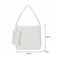thumbnail image 5 of Bolso de hombro suave acolchado de algodón para mujer, para las axilas, de mano de lujo para mujer, 5 of 5