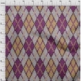 thumbnail image 4 of oneOone Georgette Viscose Purple Fabric Argyle Quilting Supplies Print Sewing Fabric By The Yard 42 Inch Wide, 4 of 4