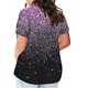 thumbnail image 3 of Plus Size Mujeres Blusas Cuello en V Casual Suelto Verano Blusa de Manga Corta para el Uso Diario Y Casual, 3 of 5