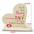 thumbnail image 3 of Adorno De Madera En Forma De Corazón, Tallado a Mano, 3 of 8