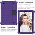 thumbnail image 3 of Dteck Kids Case For Samsung Galaxy Tab S6 Lite 10.4-inch 2020 Model SM-P610 P615, Heavy Duty Shockproof Kickstand Case with Removable Shoulder Strap/Flexible Handle Strap, Purple + Black, 3 of 7