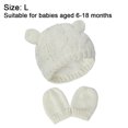 thumbnail image 2 of Conjunto de gorro y guantes para bebé otoño e invierno., 2 of 5