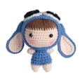 thumbnail image 3 of DIY Knitting Starter Key Chain Birthday Gift Hand Knitting Arts Craft Crochet for Beginners for Starter Material Bag Blue, 3 of 8