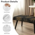 thumbnail image 7 of POLERO Boho Dining Bench Cover, Brown Mandala Flower Print Stretch Washable Rectangle Bench Seat Covers, Dining Table Chair Slipcover for Dining Room, Living Room, Kitchen, Garden, 7 of 7