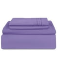 thumbnail image 6 of Lux Decor Collection Twin Bed Sheets Set 4 Piece - 16 Inch Deep Pocket Microfiber Sheets - Lavender, 6 of 8