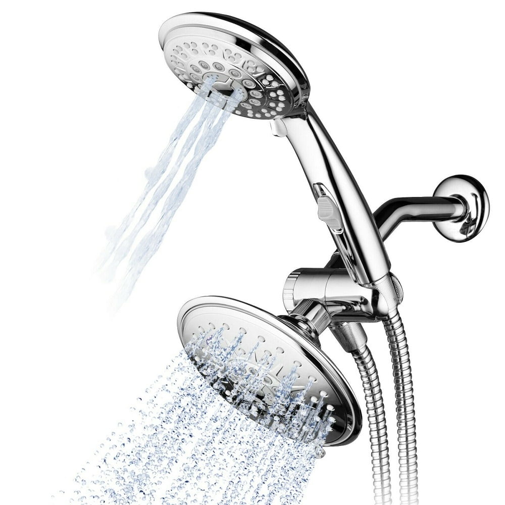 Hydroluxe Multi Setting Chrome Rainfall Shower Head & Handheld Combo