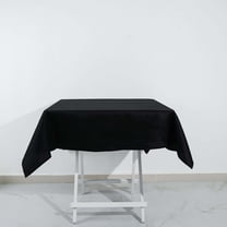 Efavormart 54"x54" Square Chambury Casa 100% Cotton Linen Tablecloth For Wedding Party Home Decor - Black